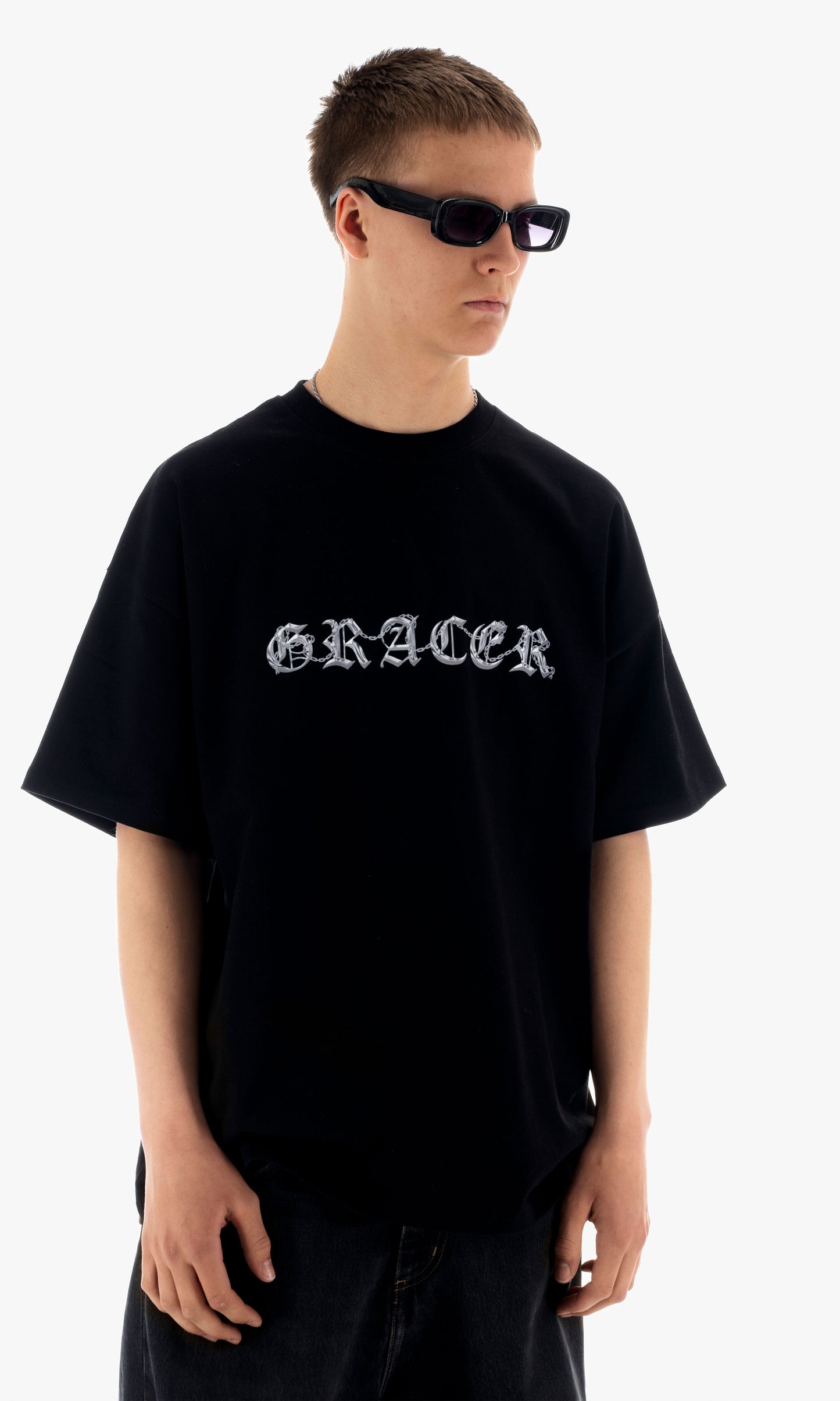 GRACER OVERSIZED CHROME T-SHIRT